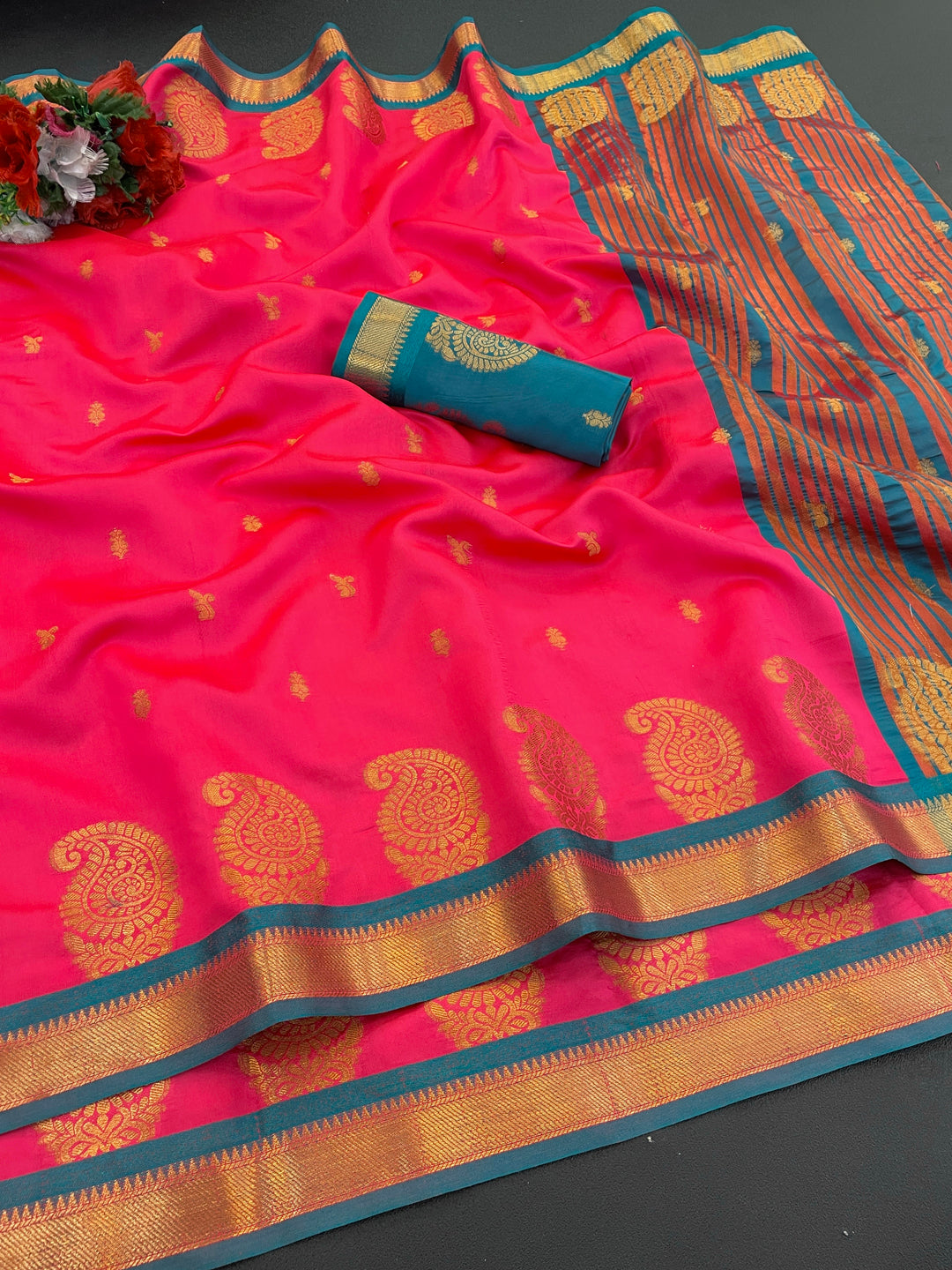 Jacquard Pure Banarasi Silk Saree