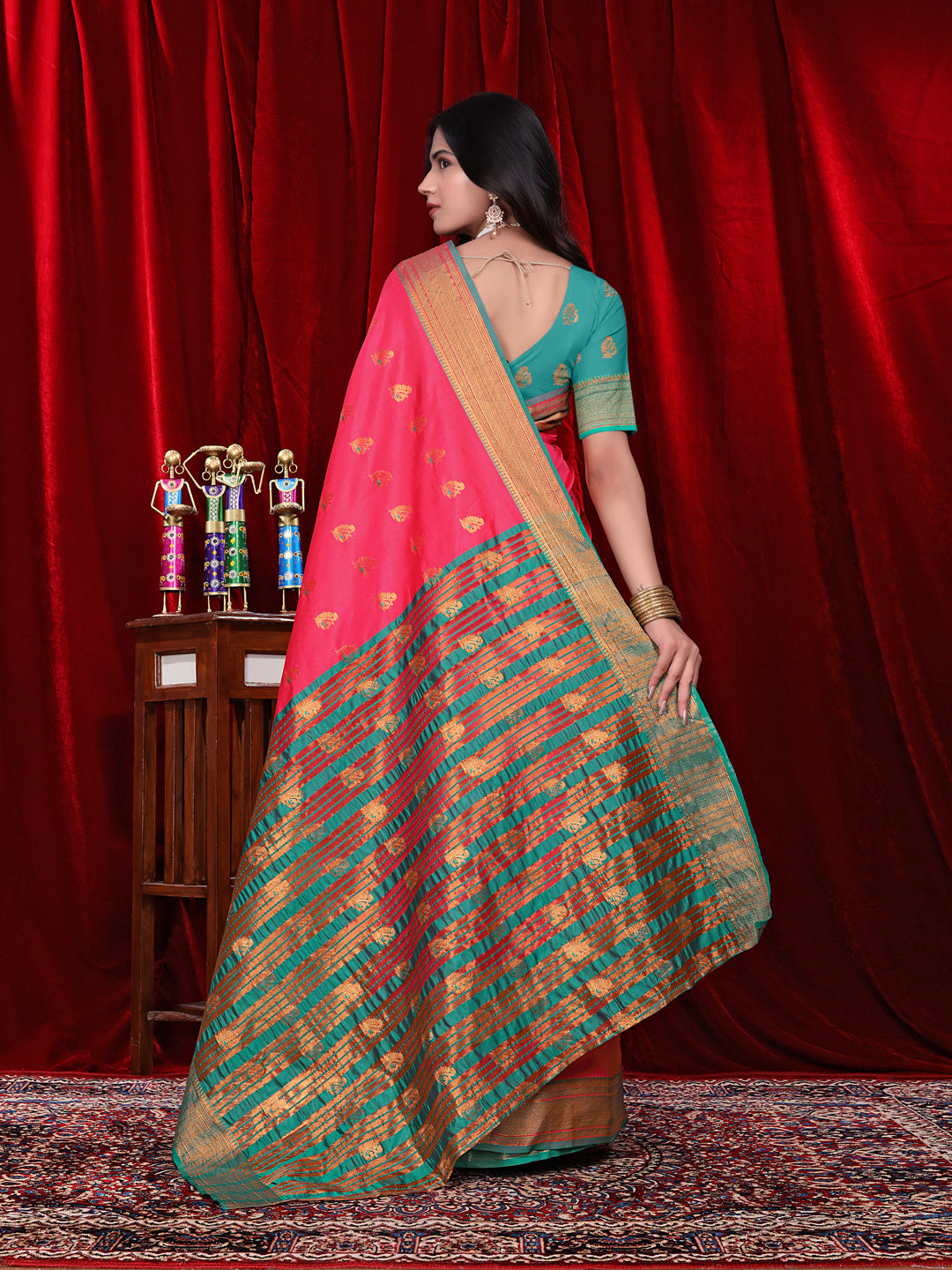 Ready to Wear Jacquard Pure Silk Saree