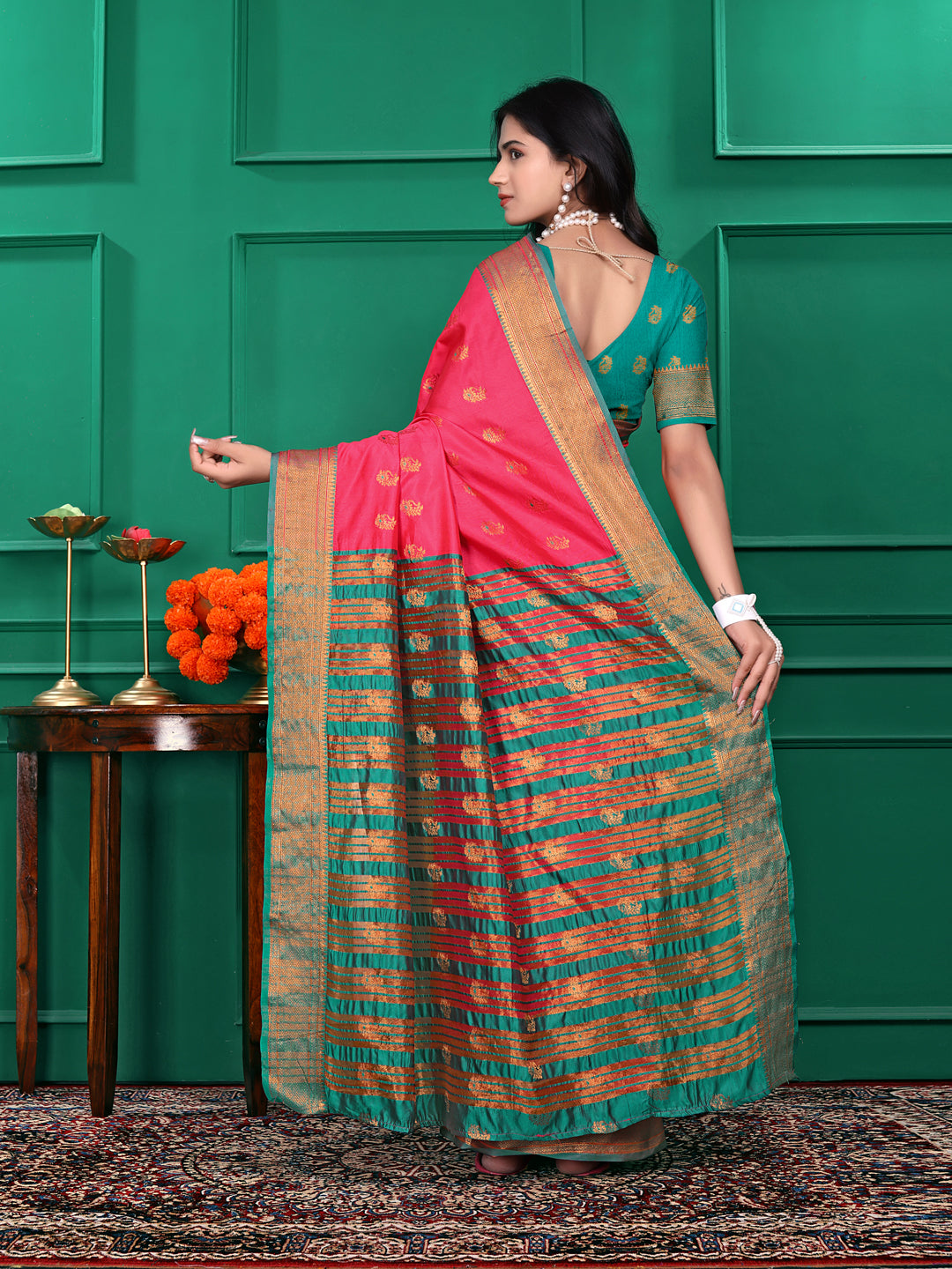 Ready to Wear Jacquard Pure Silk Saree