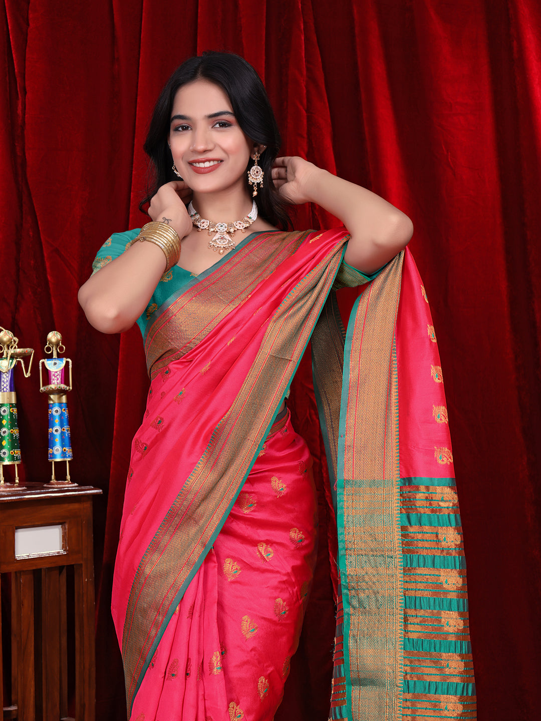 Ready to Wear Jacquard Pure Silk Saree