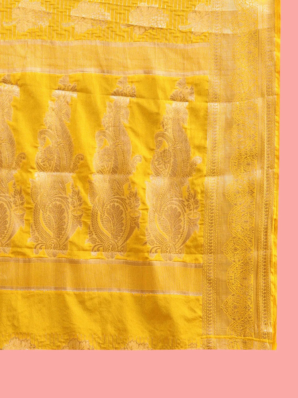 Banarasi Georgette Jacquard Saree With Embroidered Blouse