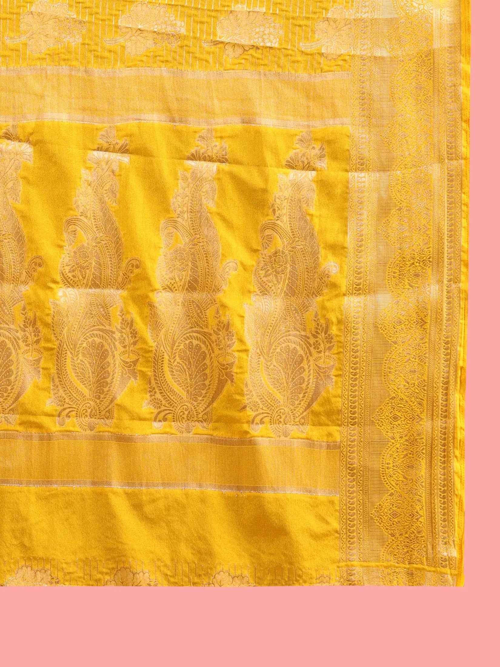 Banarasi Georgette Jacquard Saree With Embroidered Blouse