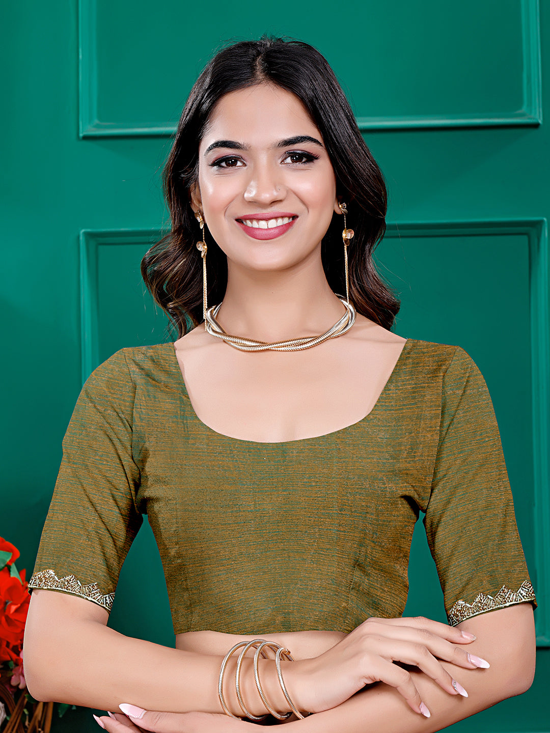 Two-Tone Soft Fancy Chiffon Silk Saree