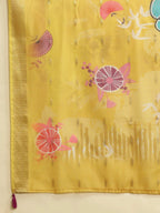Roman Silk Embroidery Hand Work Kurta Pant Set With Dupatta