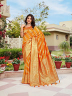 Rama Woven Jacquard Kanjivaram Pure Silk Saree