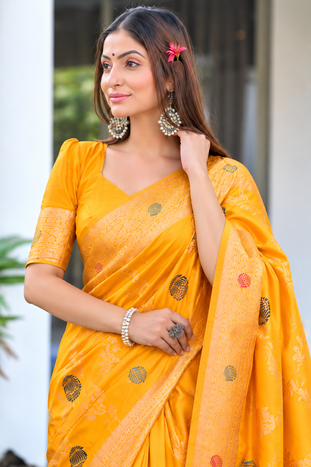 Ready to Wear Paithani Woven Pure Silk Saree
