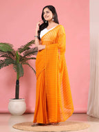 Ready To Wear Chiffon Zari Linen Saree