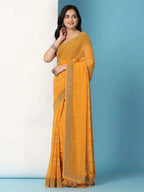 Georgette  Siroski Diamond Work Saree