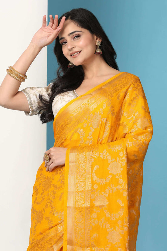 Ready to Wear Pure Banarasi Georgette Saree