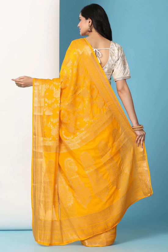 Ready to Wear Pure Banarasi Georgette Saree
