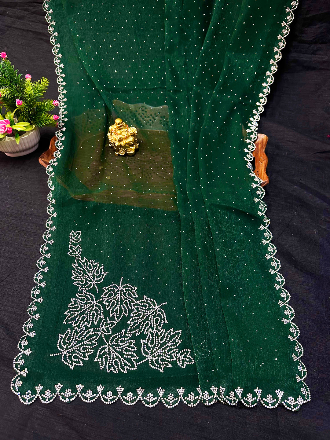 Zarkan Work Chiffon Saree for Women