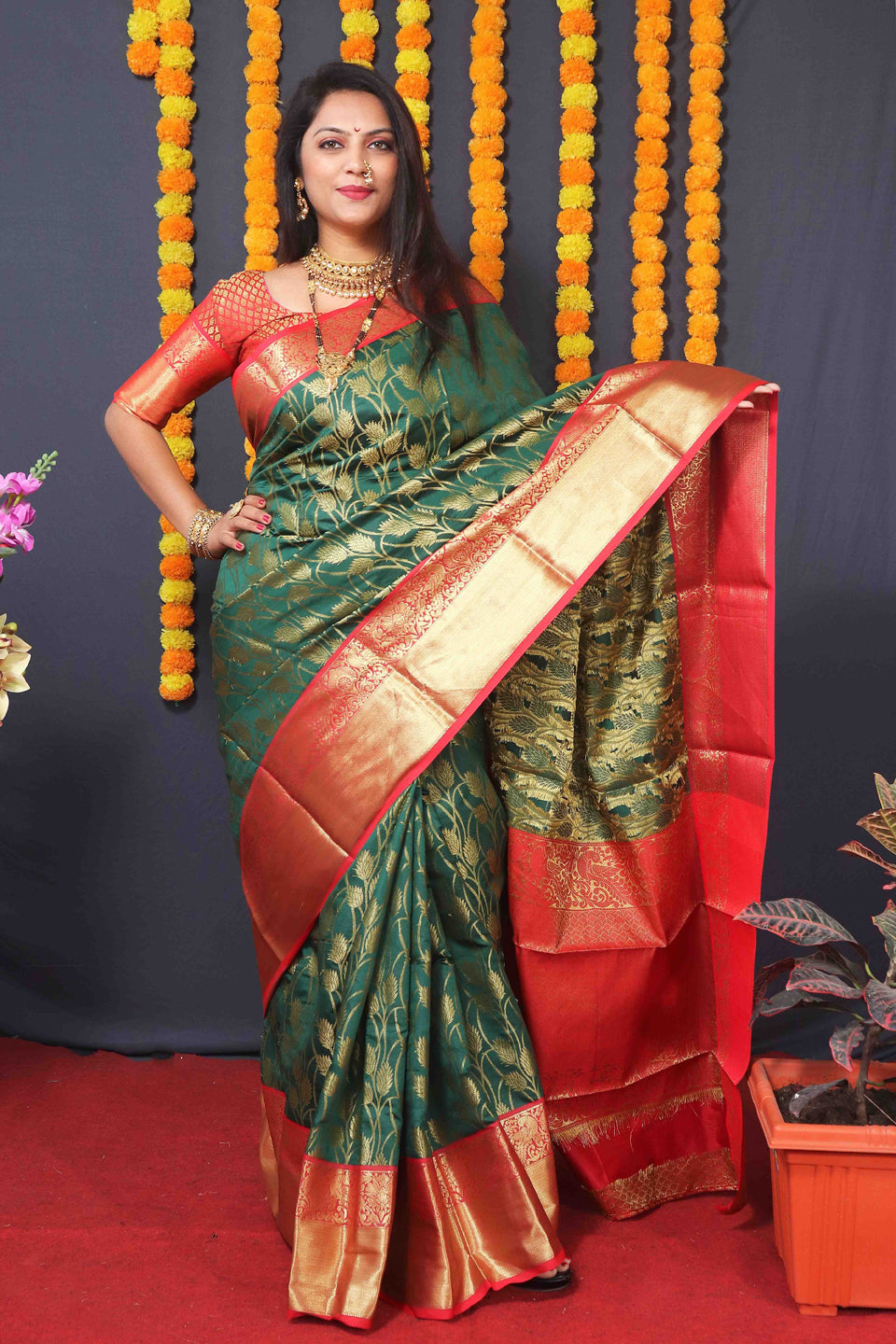 Kanjivaram Silk Rich Pallu Saree