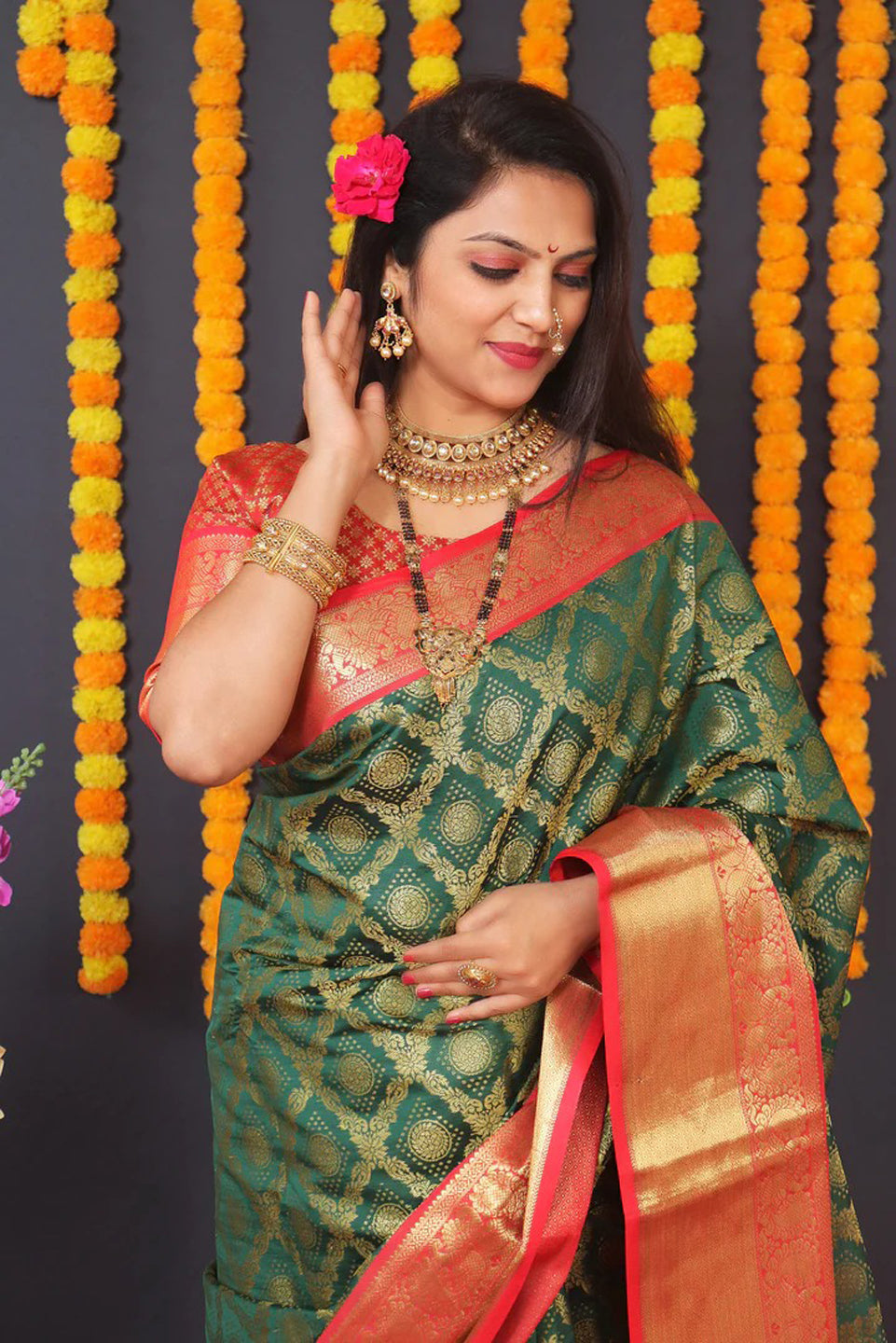 Kanjivaram Silk Rich Pallu Saree