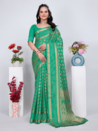 Banarasi Georgette Siroski Work Saree