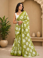 Ready to Wear Jaipuri Mul Cotton Printed Saree for Women