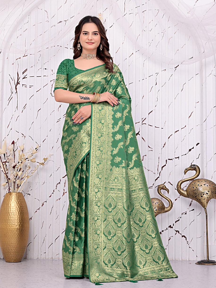 Ready-to-Wear Banarasi Pure Silk Saree