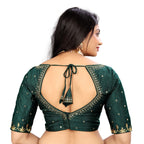 Vichitra Silk Embroidered Blouse