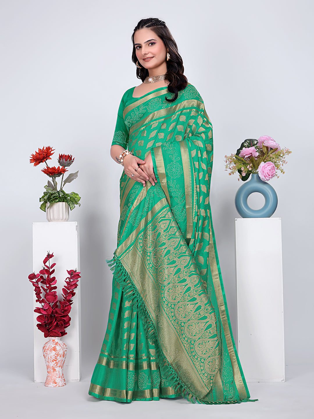 Banarasi Georgette Siroski Work Saree