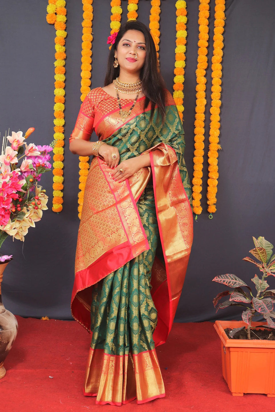 Kanjivaram Silk Rich Pallu Saree