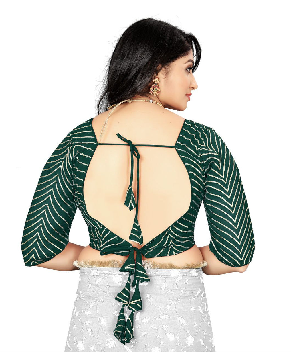 Georgette Padded Blouse with Full Embroidery Work