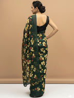 Vibrant Floral Print Georgette Ready to Wear Saree