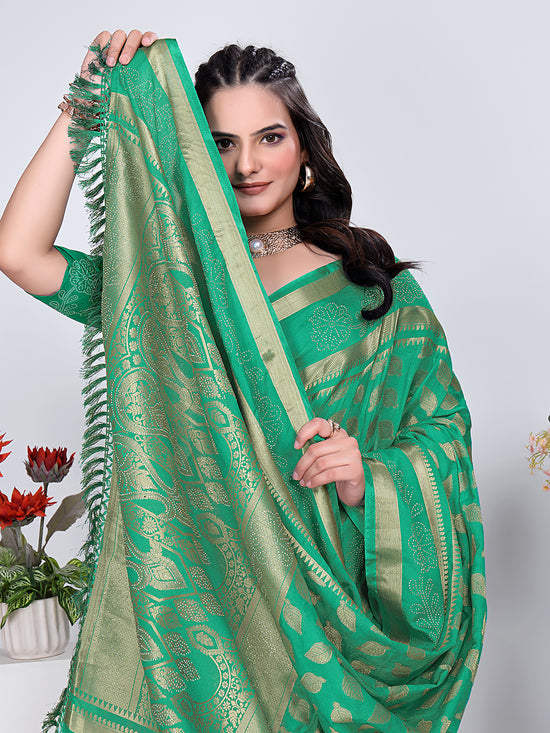 Banarasi Georgette Siroski Work Saree