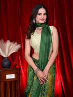 Heavy Chiffon Color Block Printed Ready-to-Wear Saree