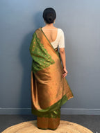 Elegant Patola Print Jacquard Woven Cotton Silk Saree with Zari Butta Work