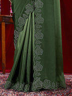 Chinon Shaded Saree with Siroski Diamond Work