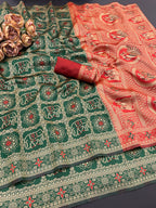 Banarasi Jacquard Pure Silk Saree with Traditional Zari Weaving