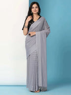 Ready To Wear Chiffon Saree With Stitched Blouse
