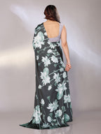 Abstract Print Crepe Silk Saree for Party Wear