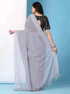 Ready To Wear Chiffon Saree With Stitched Blouse