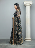 Premium Brasso Chiffon Saree with Intricate Woven Design
