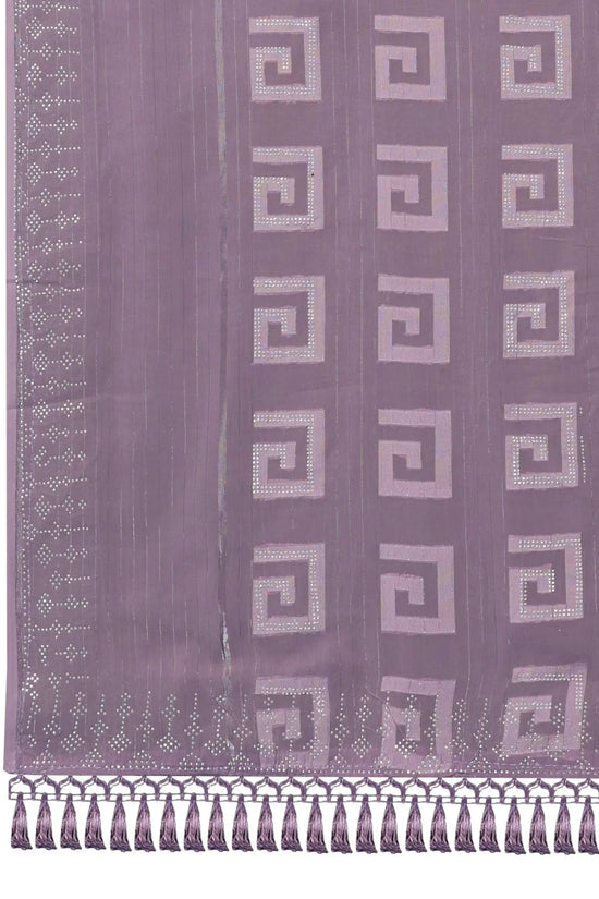 Georgette Swarovski Diamond Work Saree