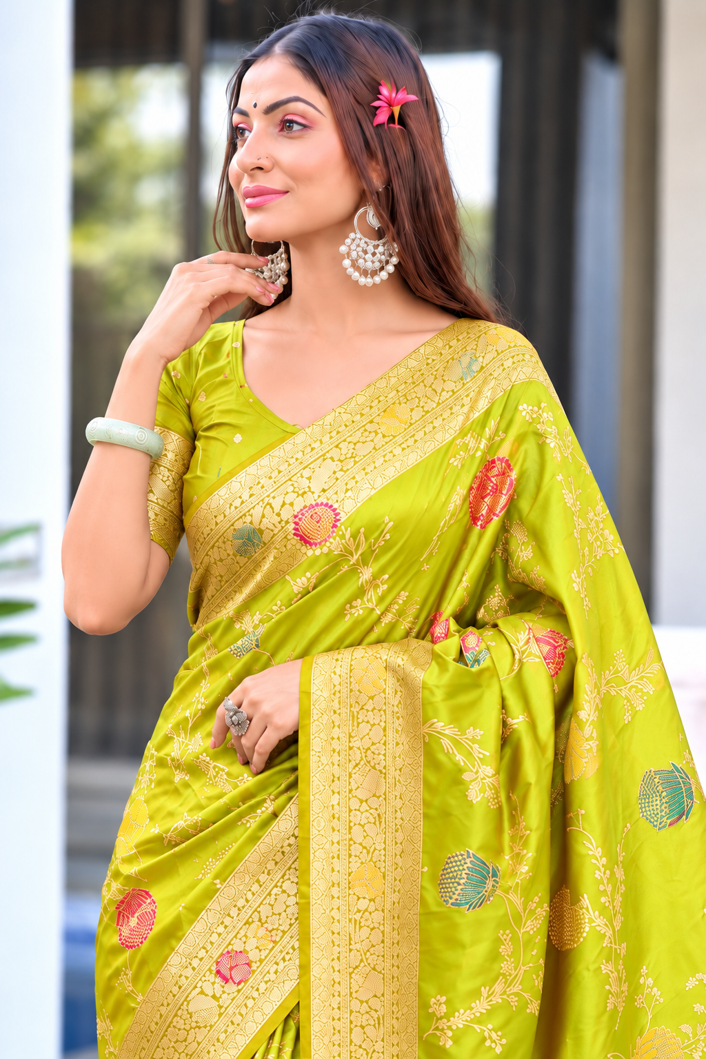 Ready to Wear Paithani Woven Pure Silk Saree