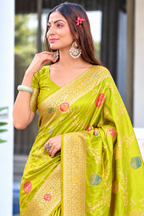 Ready to Wear Paithani Woven Pure Silk Saree