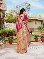 Rama Woven Jacquard Kanjivaram Pure Silk Saree