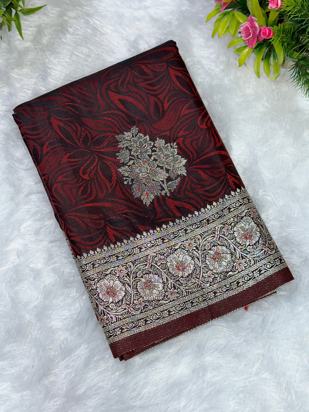 Satin Banarasi Silk Woven Saree
