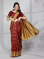 Ready to Wear Woven Banarasi Jacquard Pure Silk Saree