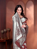 Ready to Wear Jacquard Pure Silk Saree