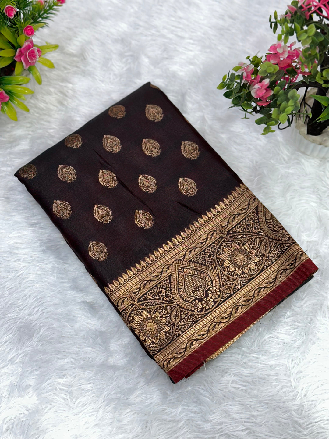 Satin Banarasi Silk Woven Saree