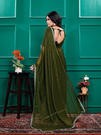 Chiffon   Siroski Daimond  Lace Work Sarees