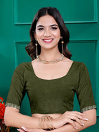 Chiffon Siroski Diamond Lace Work Saree