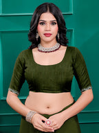 Chiffon   Siroski Daimond  Lace Work Sarees