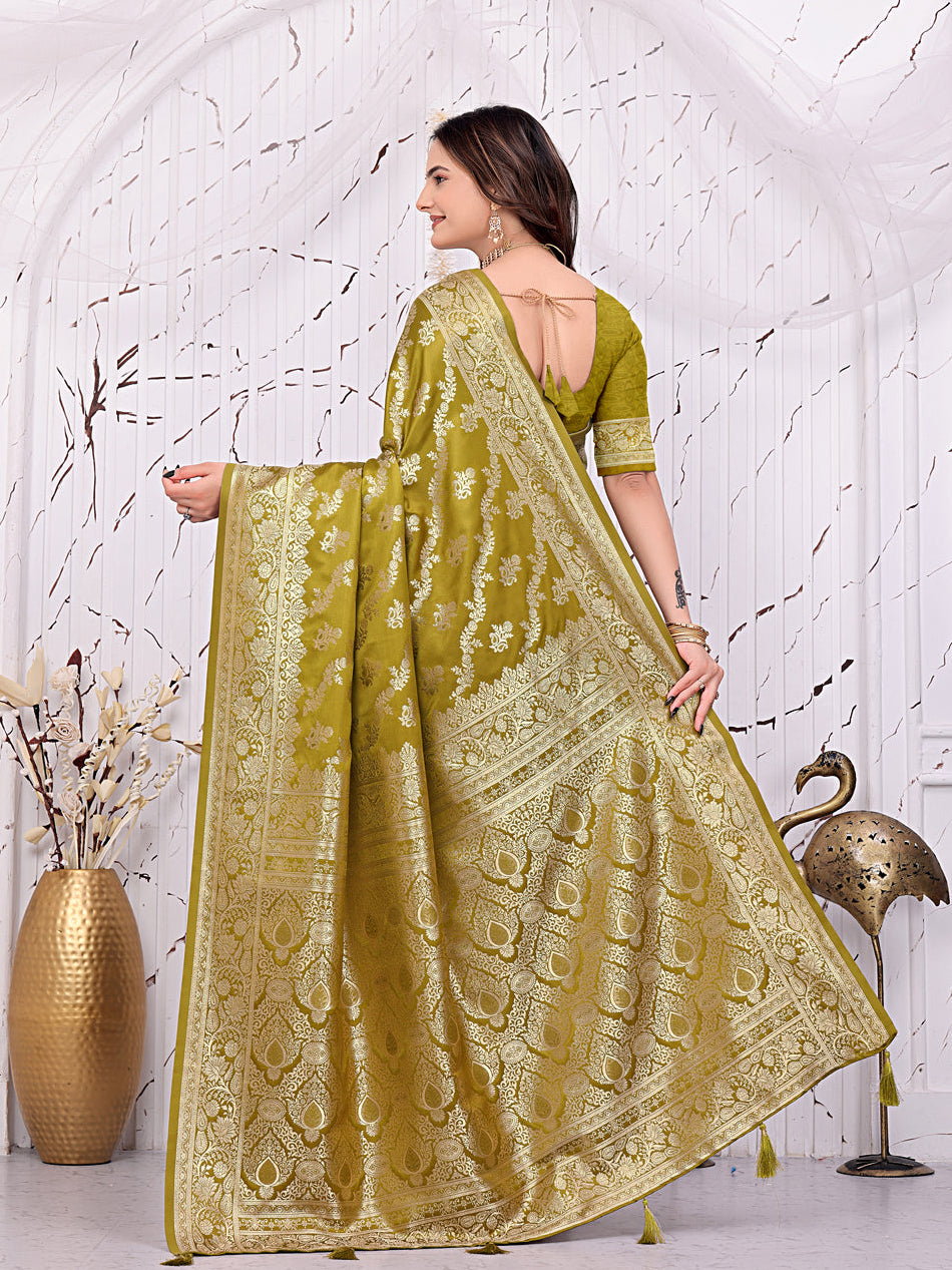 Ready-to-Wear Banarasi Pure Silk Saree