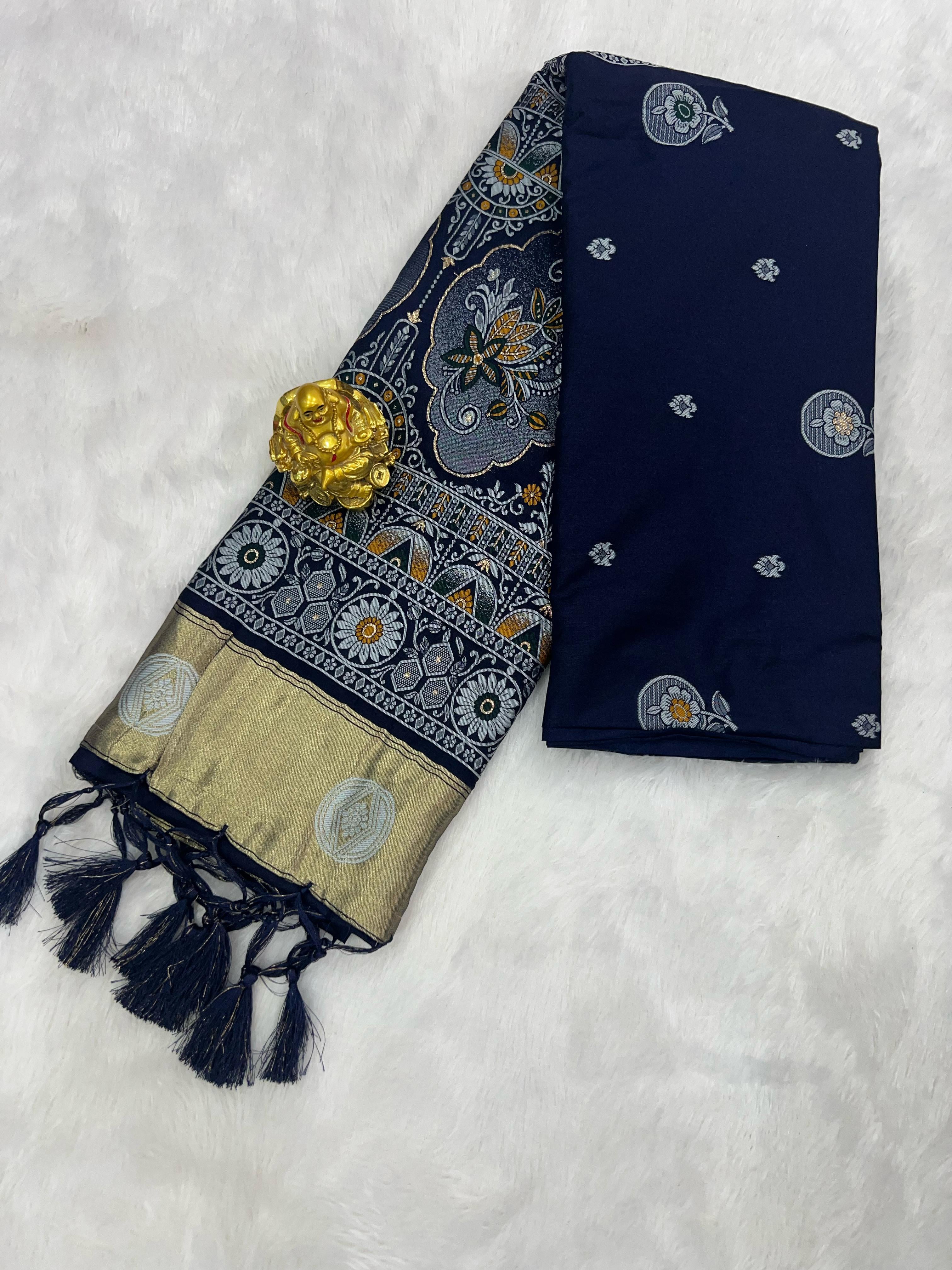 Patola Silk Saree with Traditional Pallu and Tassel Border