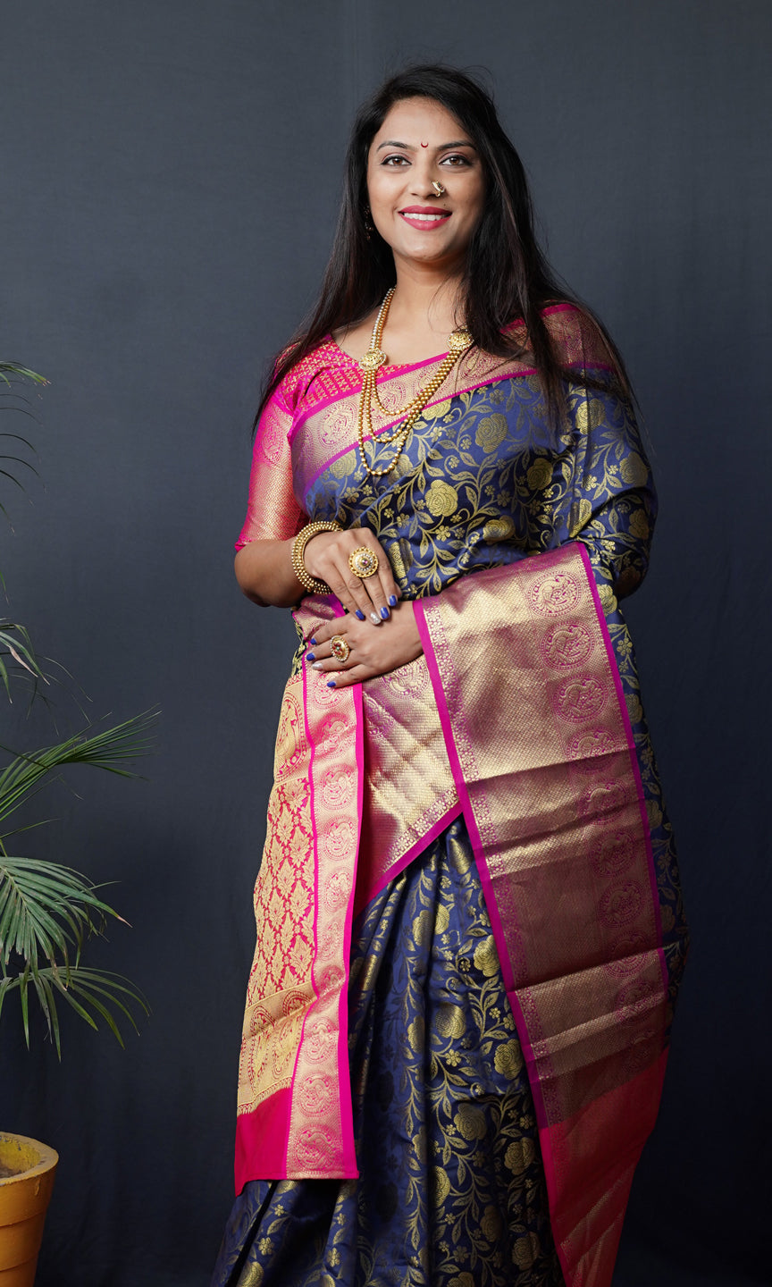Kanjivaram Silk Rich Pallu Saree