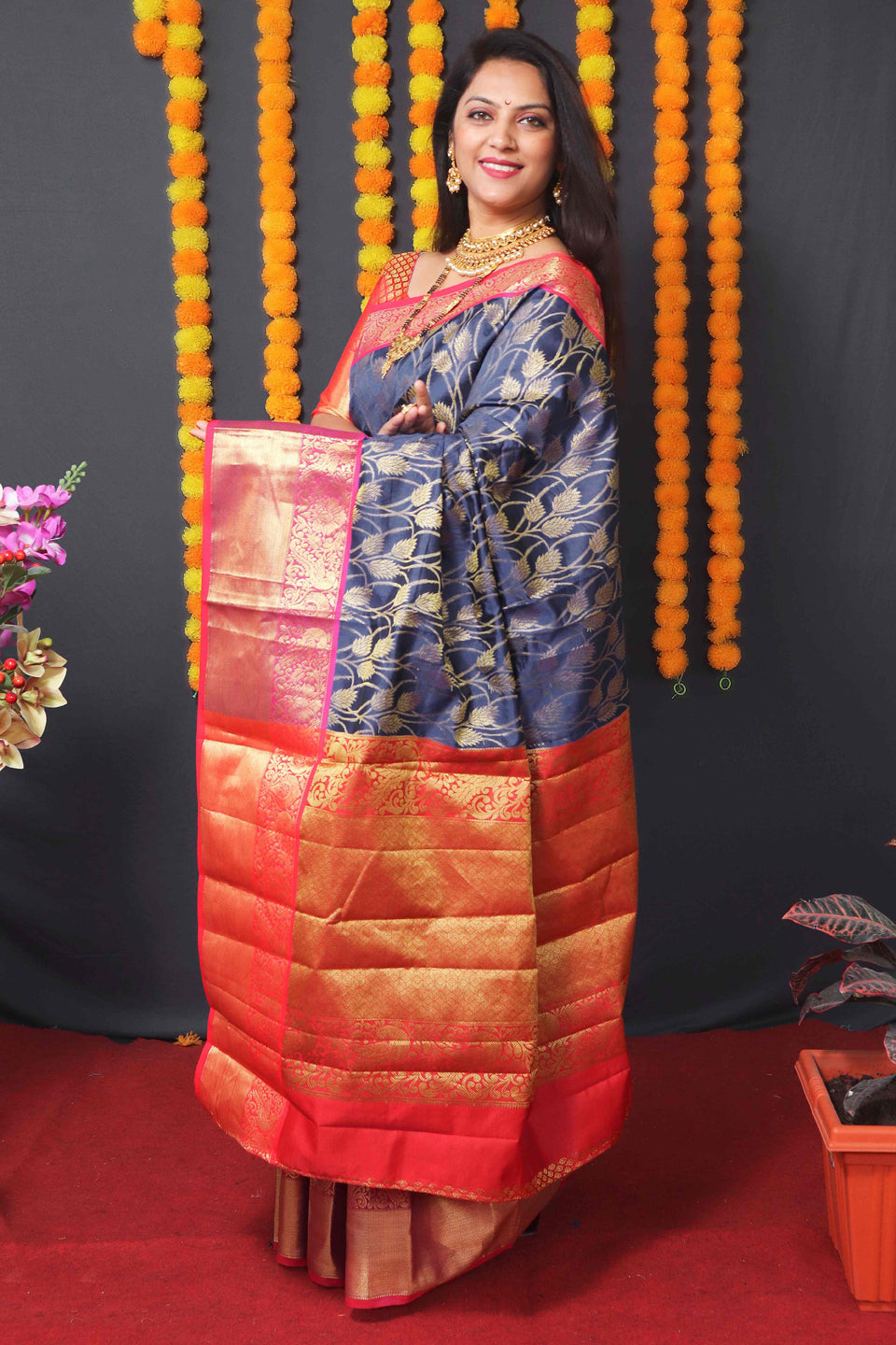 Kanjivaram Silk Rich Pallu Saree