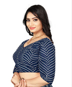 Georgette Padded Blouse with Full Embroidery Work